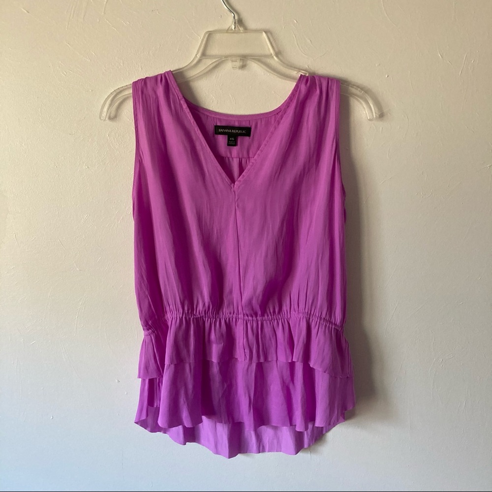 Banana Republic Tops | Magenta Layered XS Tank